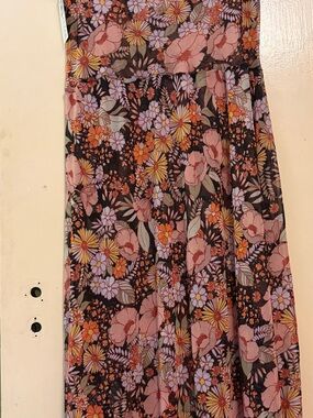 Altar Houseline Clay Rose Floral Mesh Megumi Maxi Dress 3XL